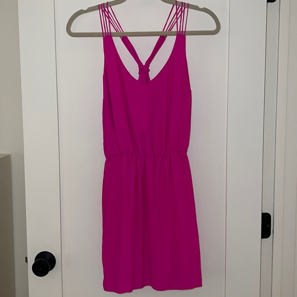 Amanda Uprichard Hot Pink Mini Dress